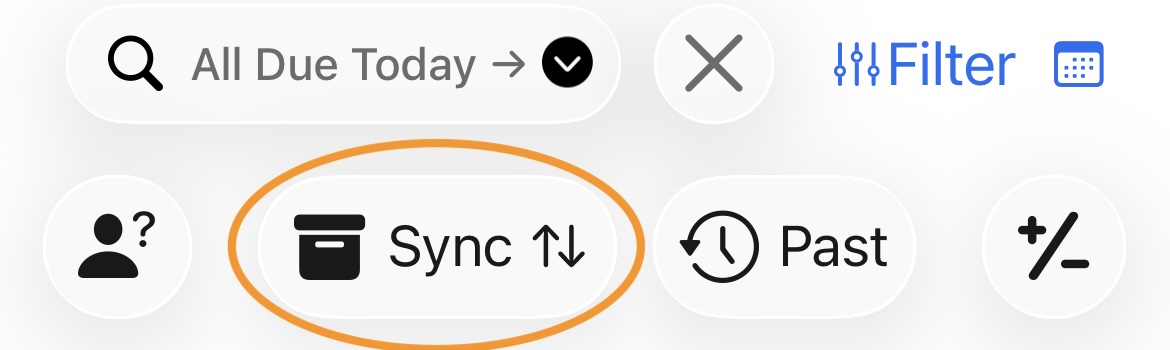 Backup & Sync - Loading data from another device screenshot